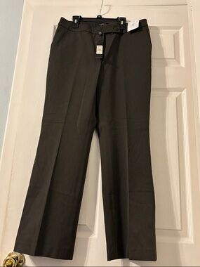 Talbots women’s Straight-Leg Dress Pants in Dark Brown